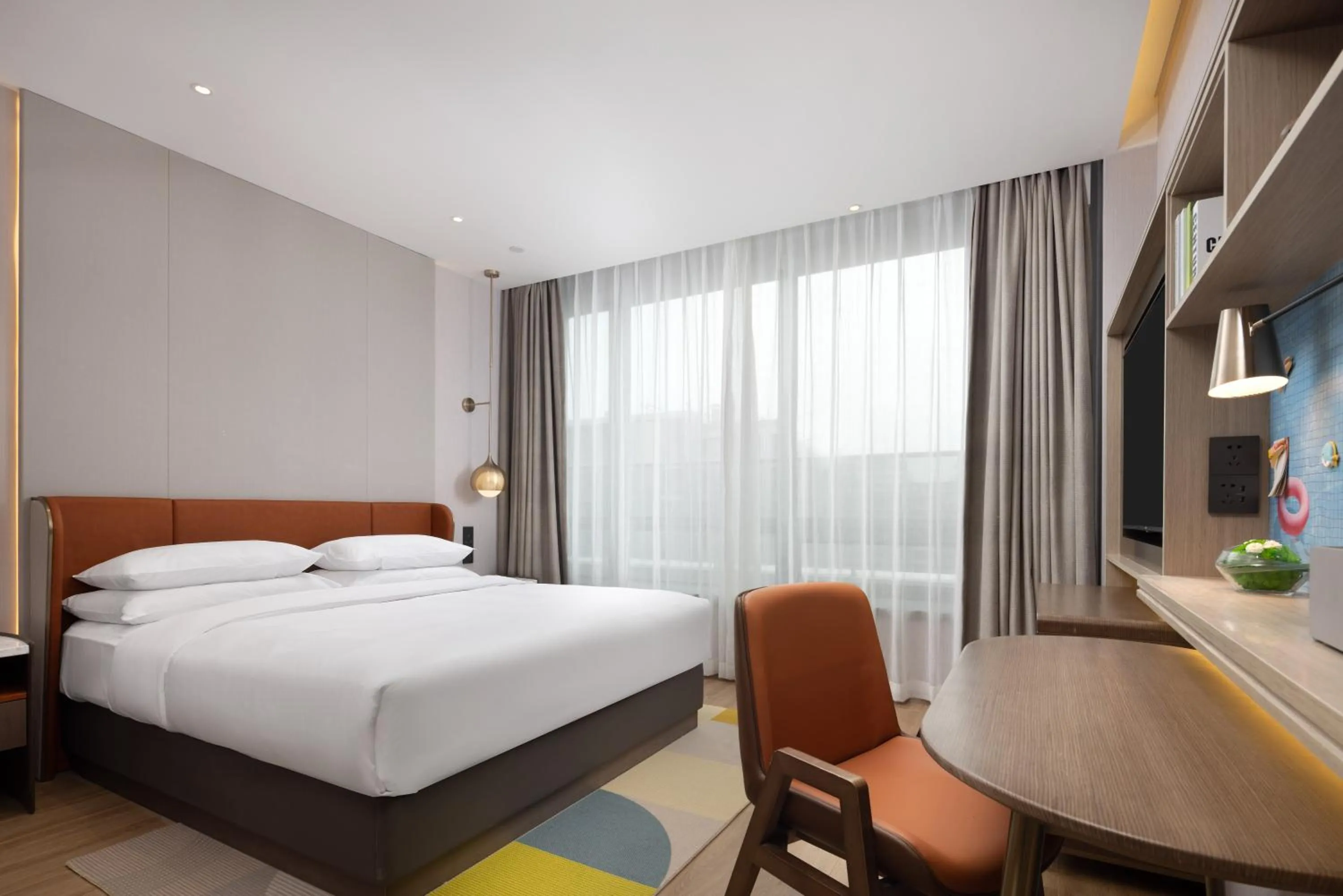 Bed in Home2 Suite by Hilton Hangzhou East Railway Station