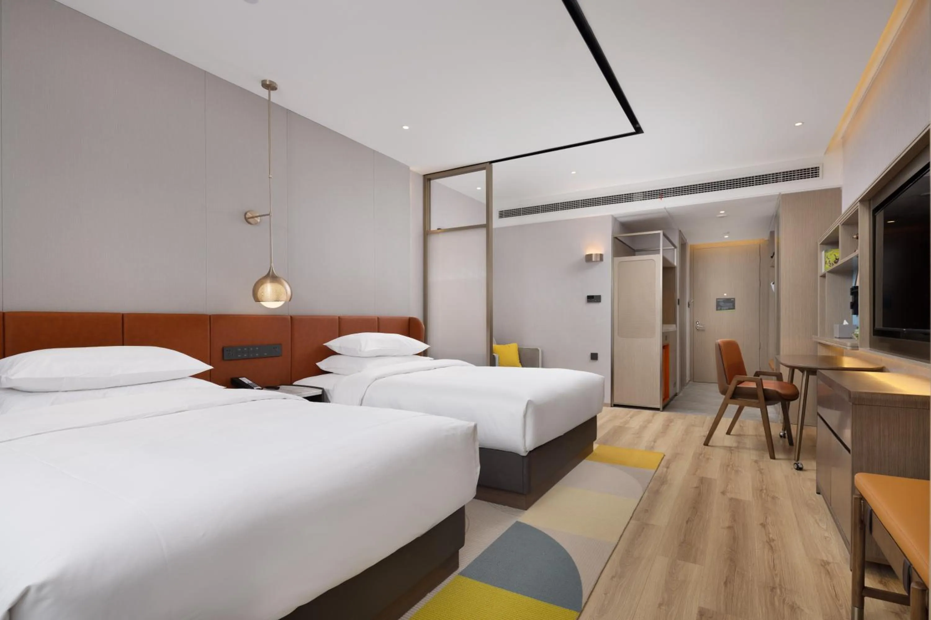 Bed in Home2 Suite by Hilton Hangzhou East Railway Station