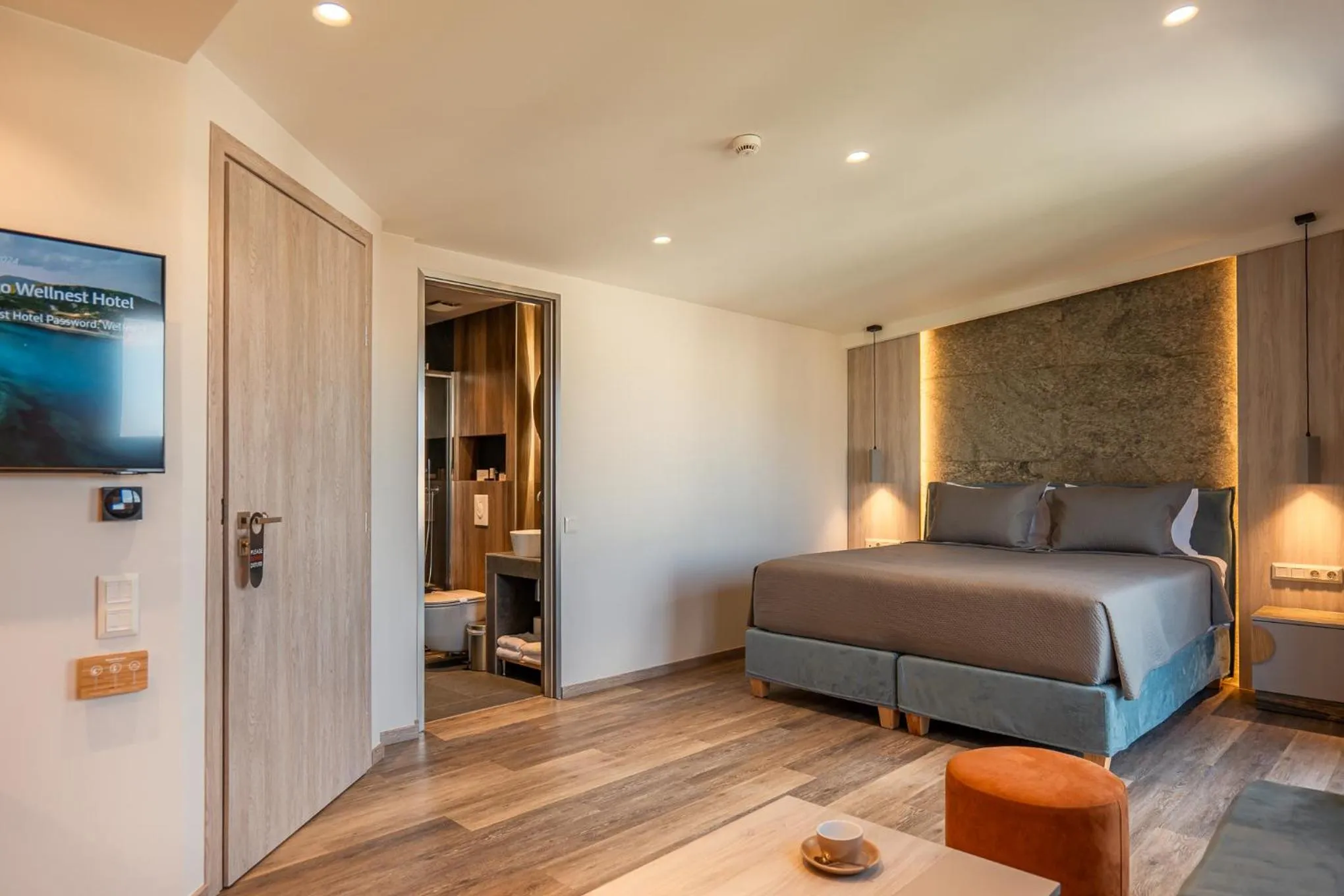 Bed in Wellnest Hotel