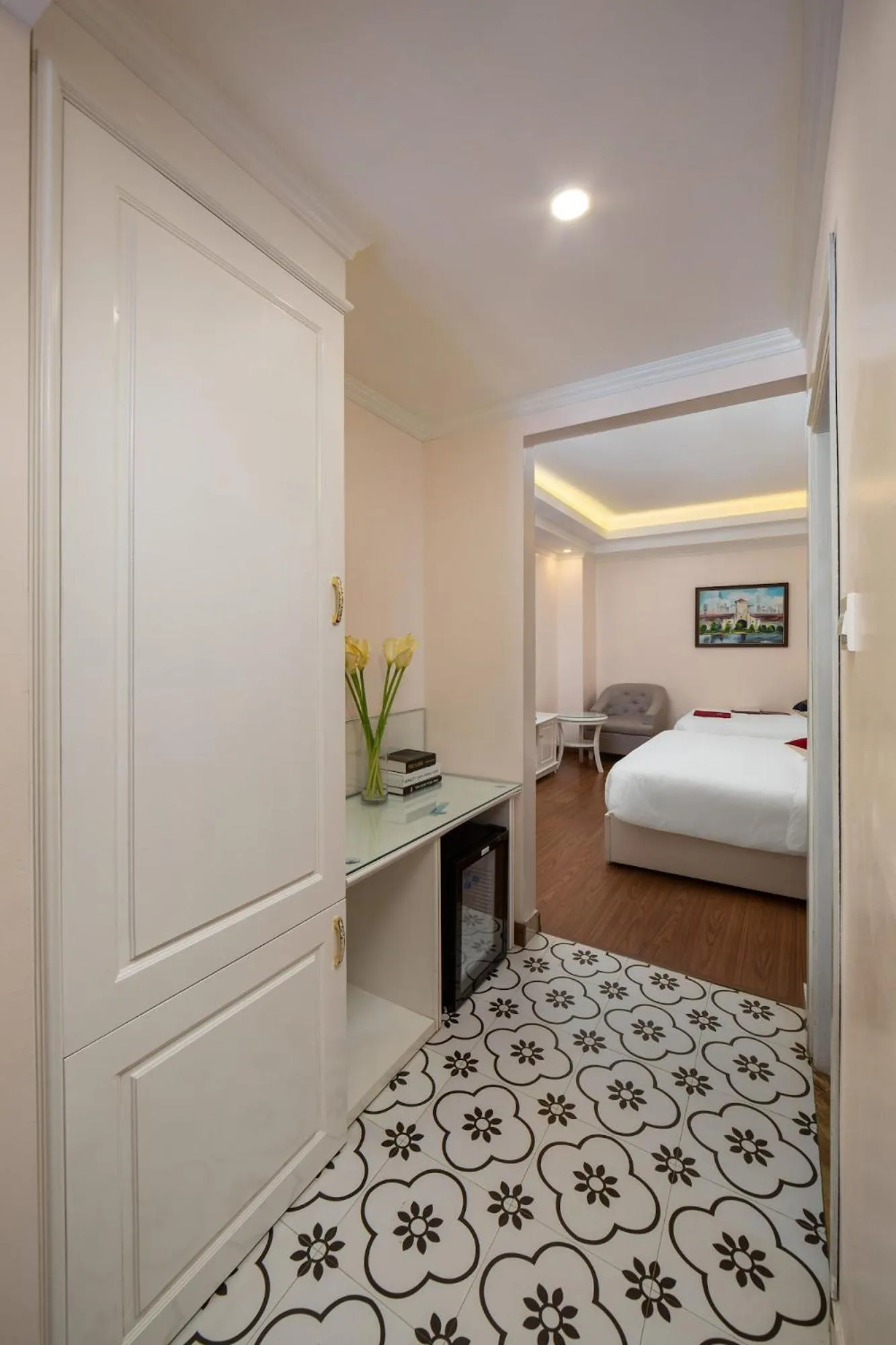 Communal lounge/ TV room, Bed in Sapa Praha Hotel