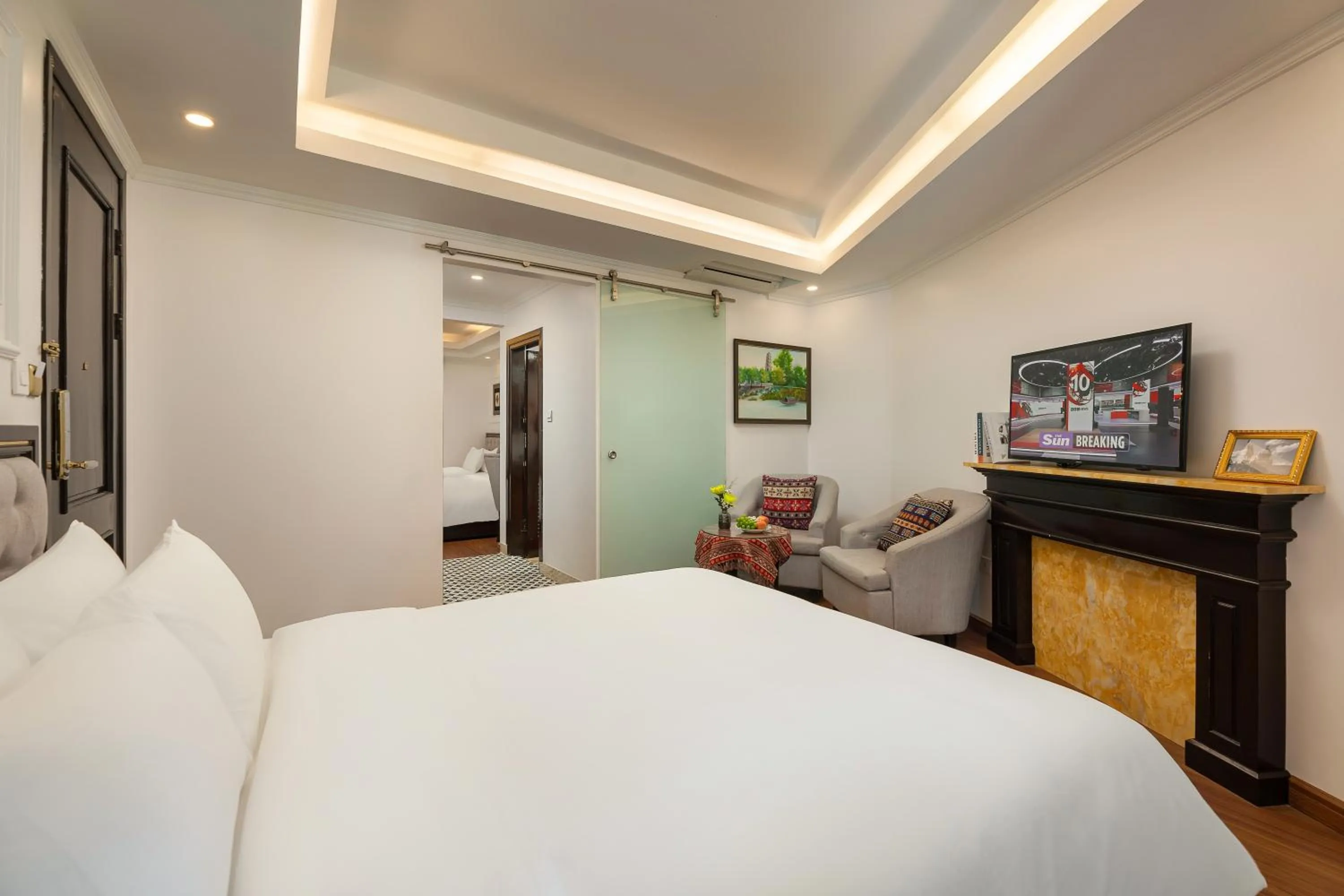 Bed in Sapa Praha Hotel