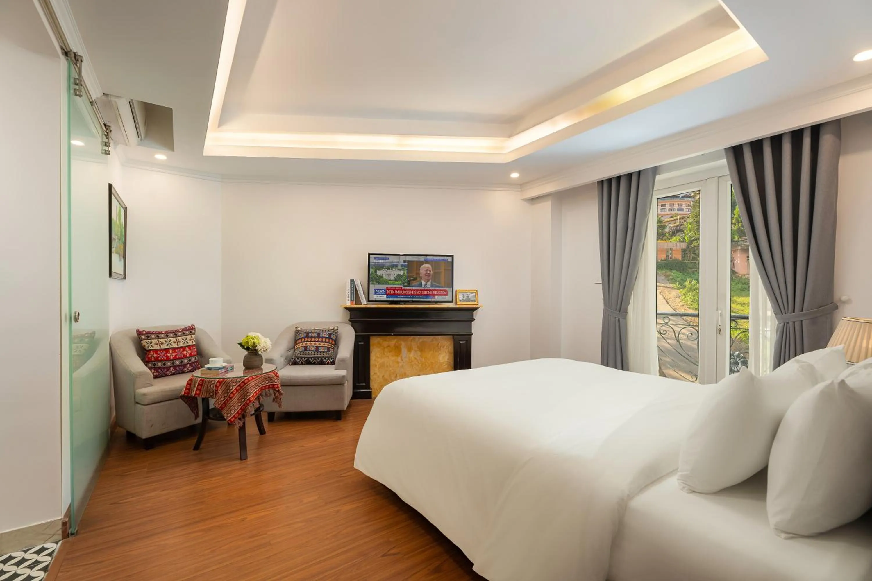 Bed in Sapa Praha Hotel