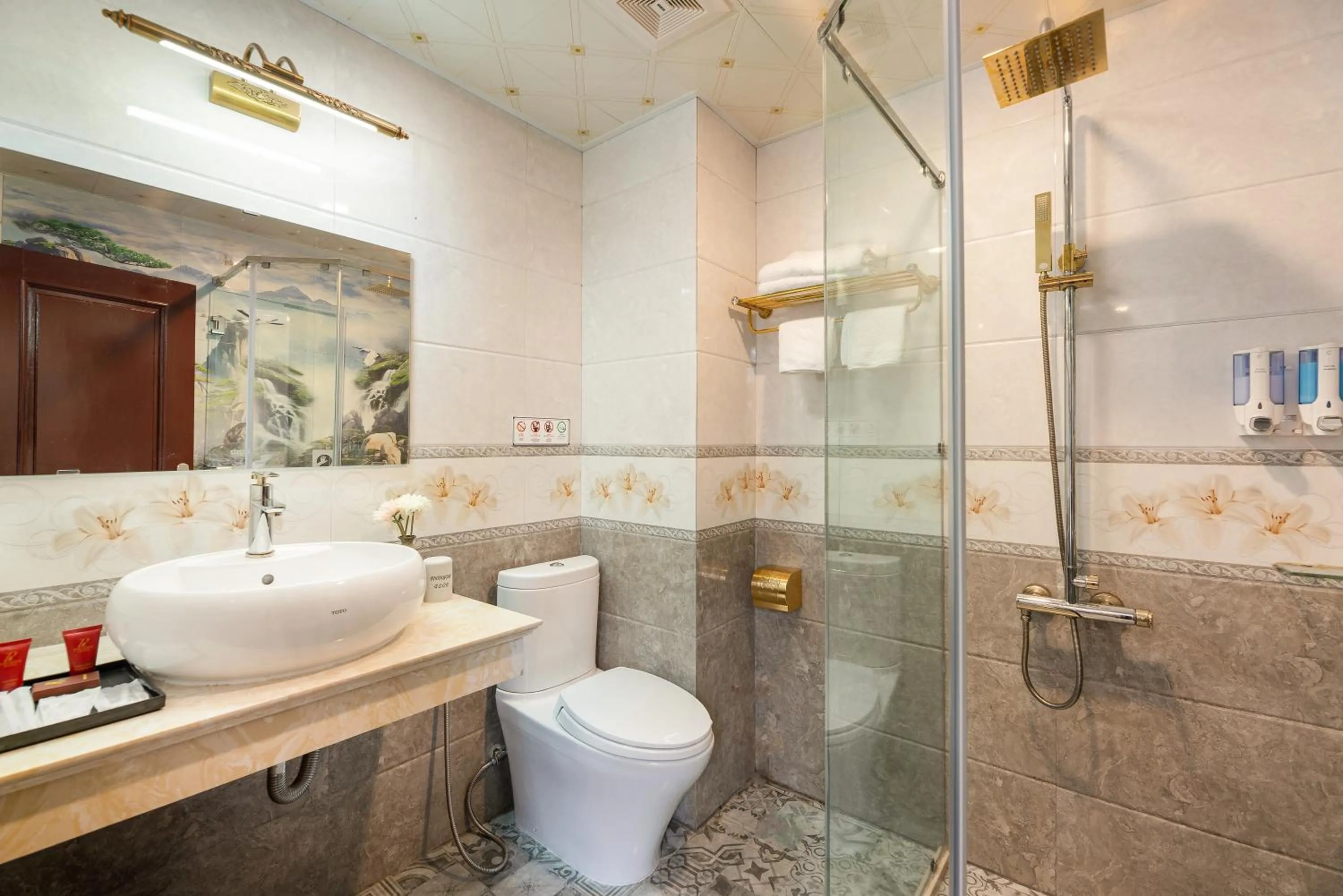 Shower in Sapa Praha Hotel