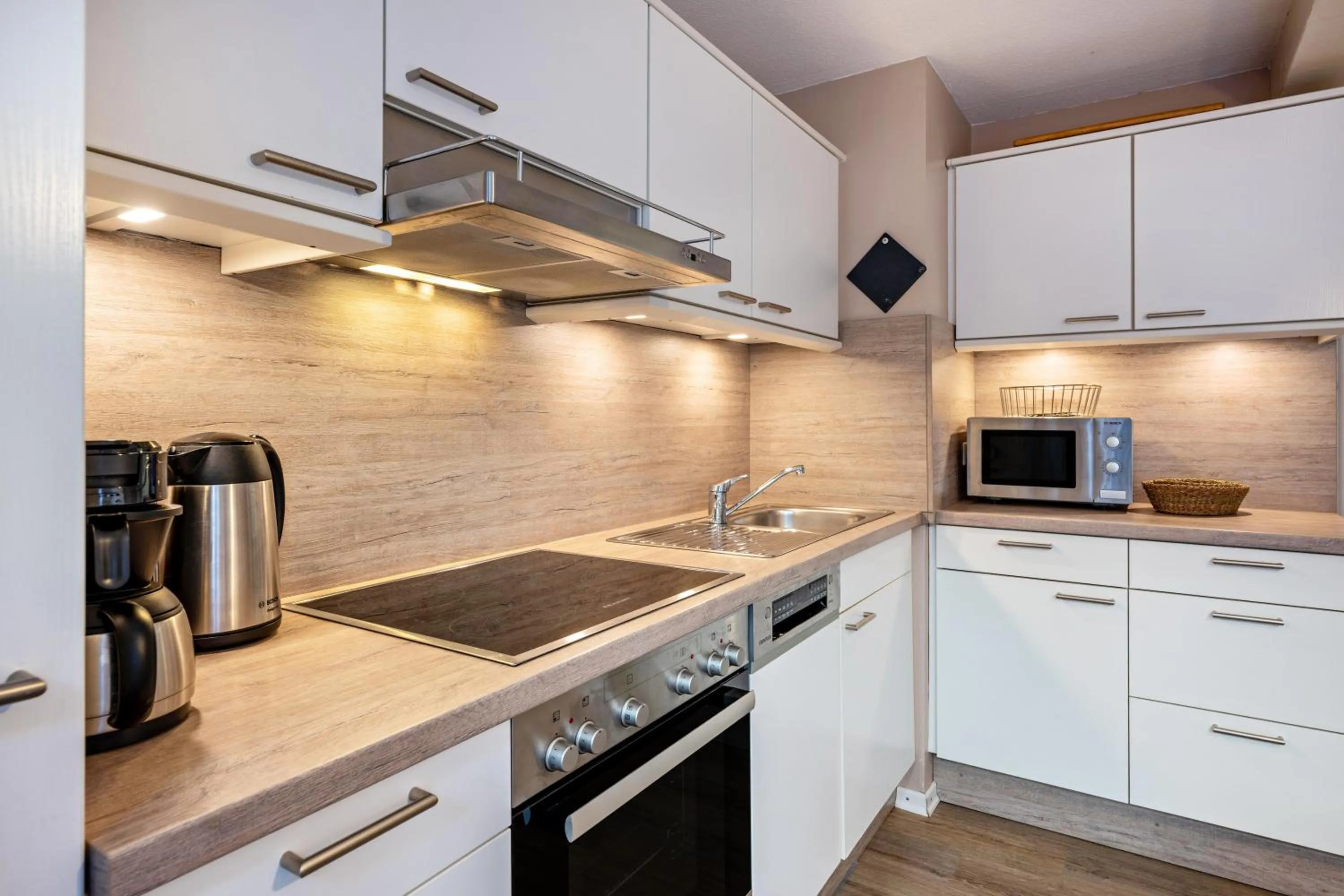Kitchen or kitchenette in Ferienhof Harrsen