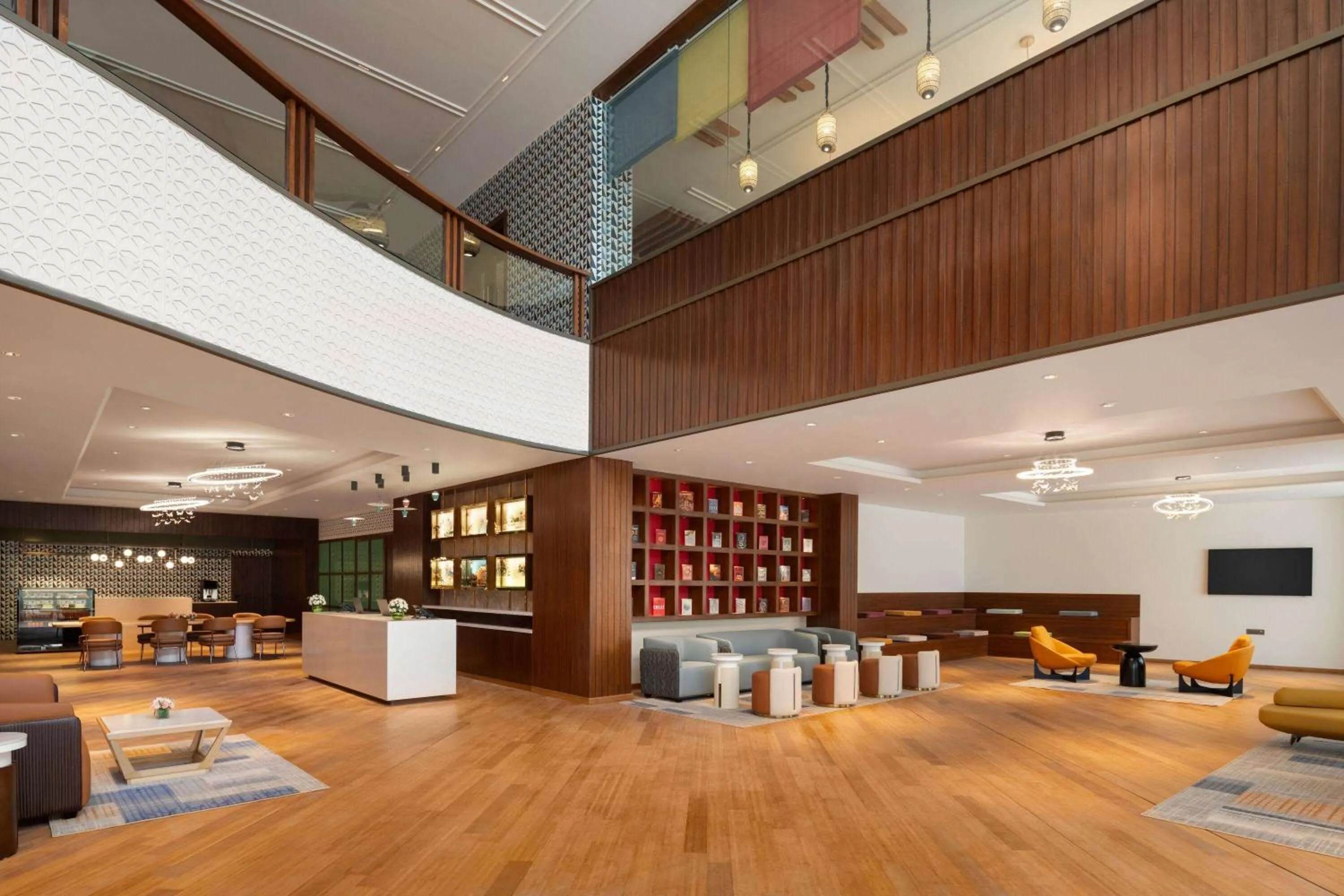 Lobby or reception in Ramada Encore by Wyndham Udaipur Roopnagar