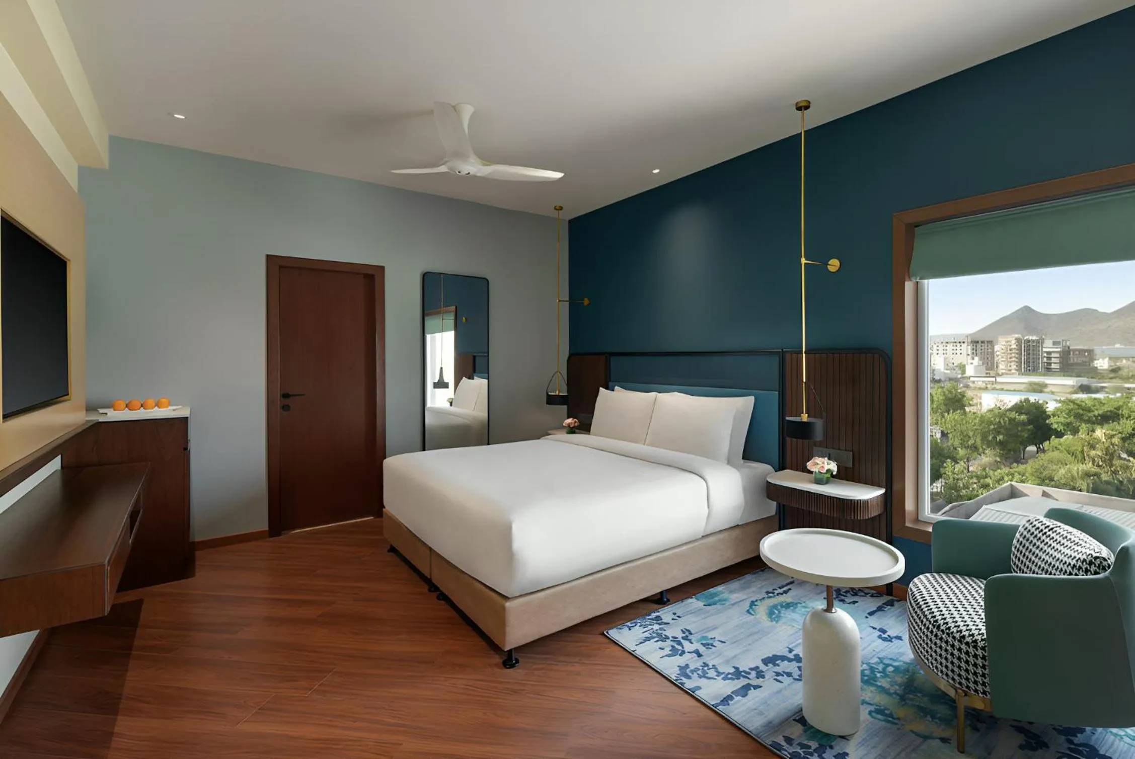Bed in Ramada Encore by Wyndham Udaipur Roopnagar