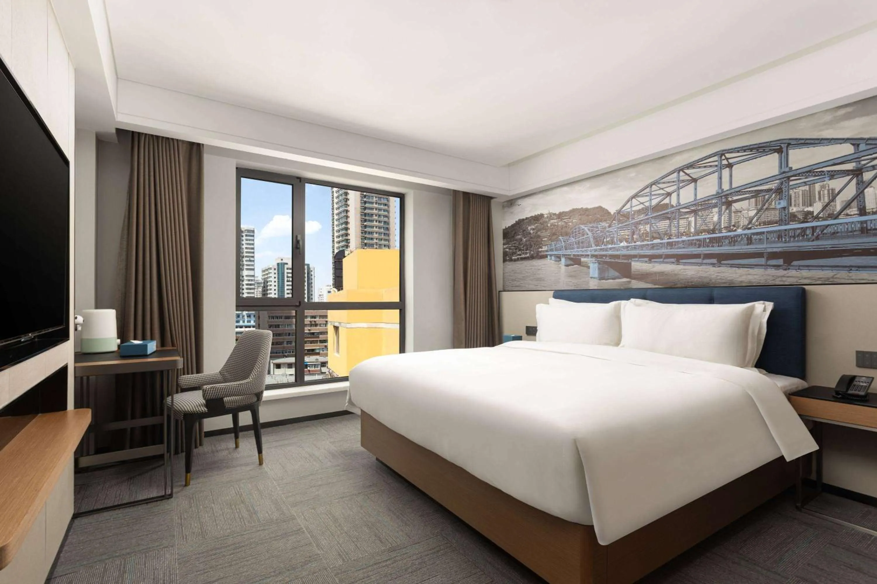 Photo of the whole room, Bed in Days Inn by Wyndham Lanzhou Chengguan