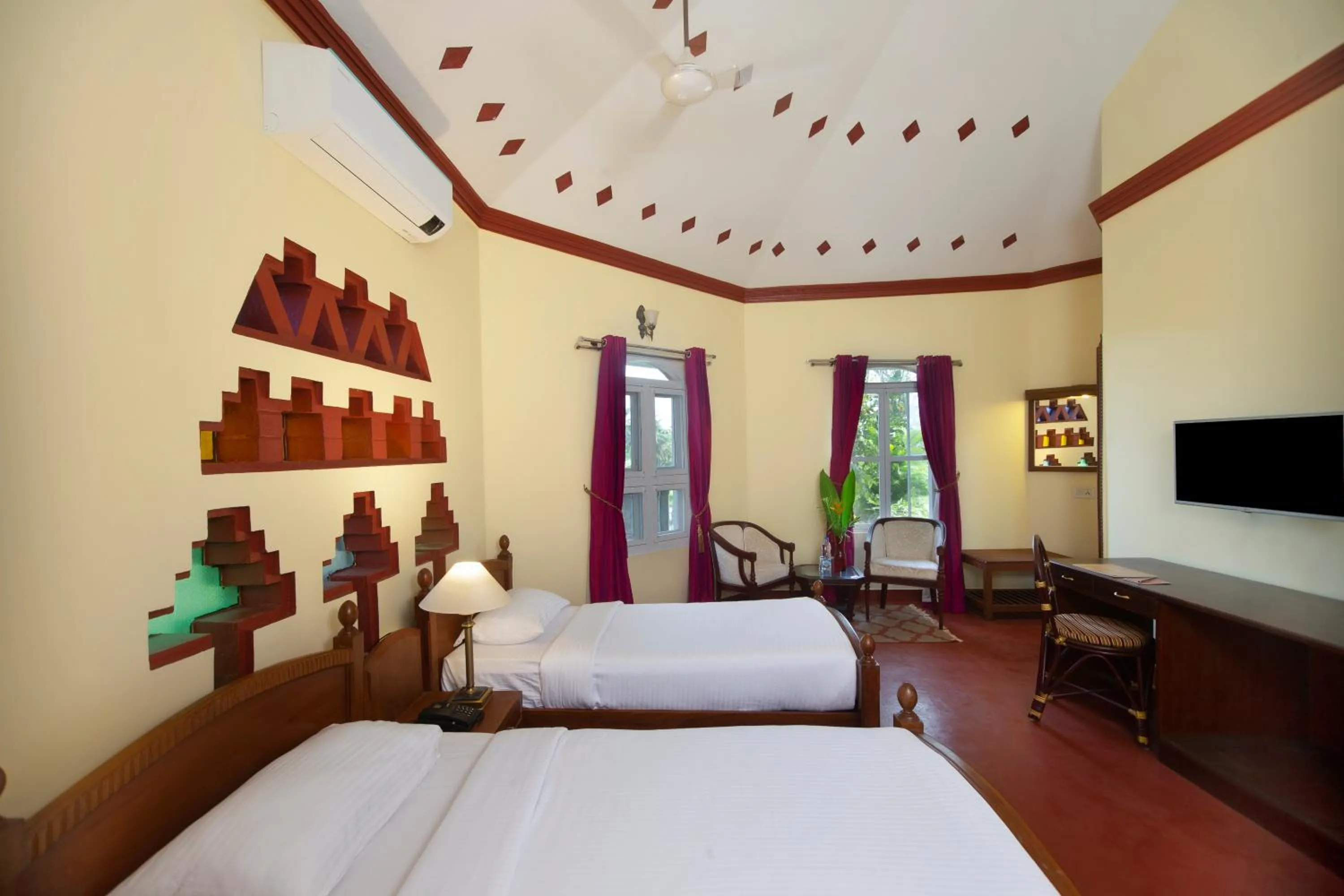 Bedroom, Bed in Kairali - The Ayurvedic Healing Village