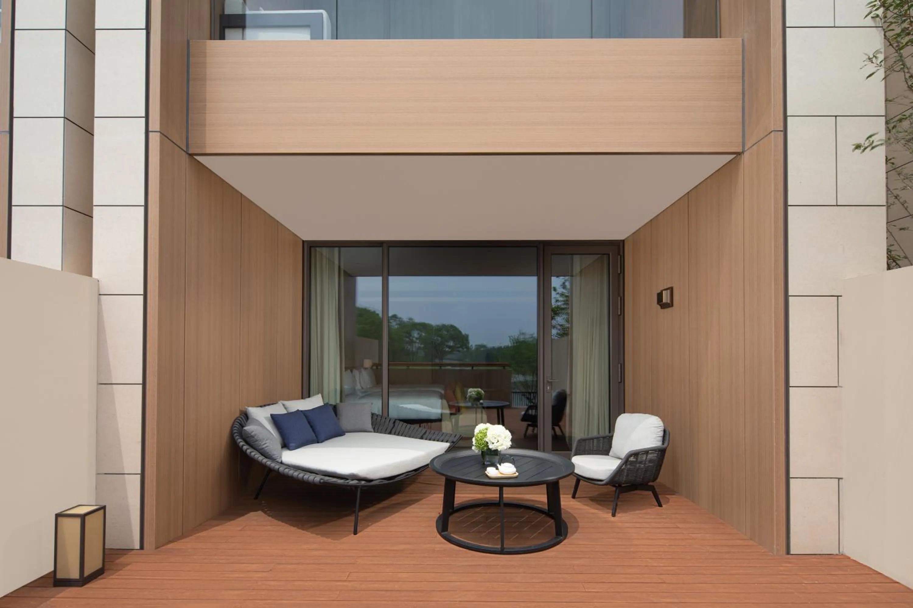 Inner courtyard view in Hotel Indigo Beidaihe