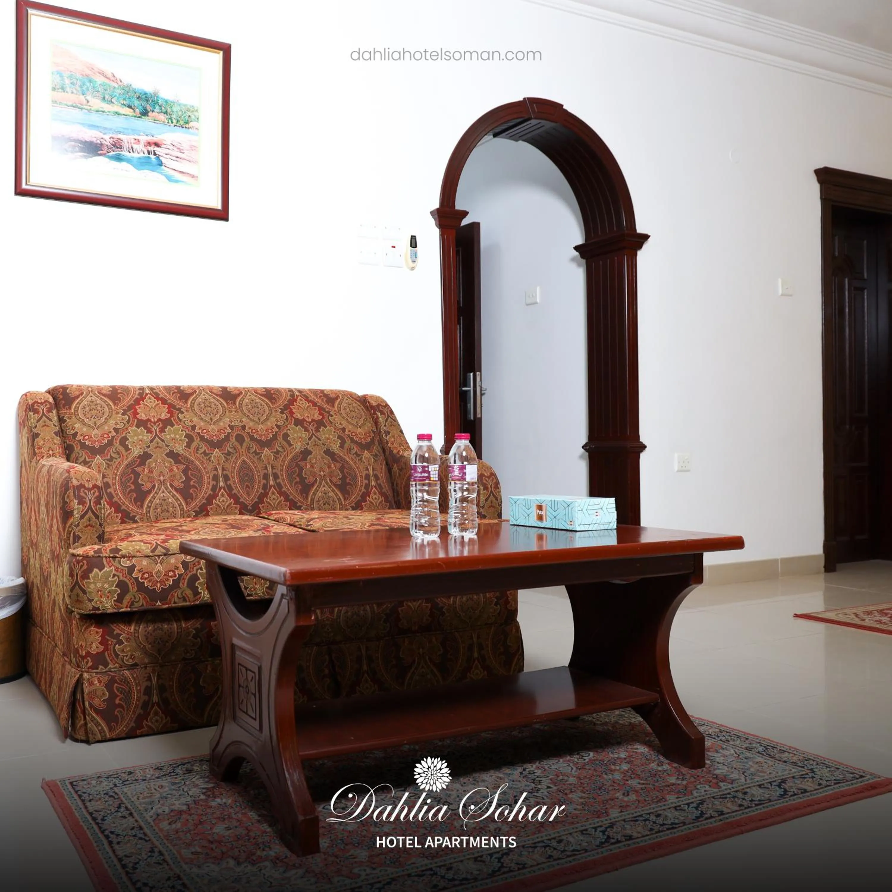 Living room in Dahlia Sohar Hotel Apartments