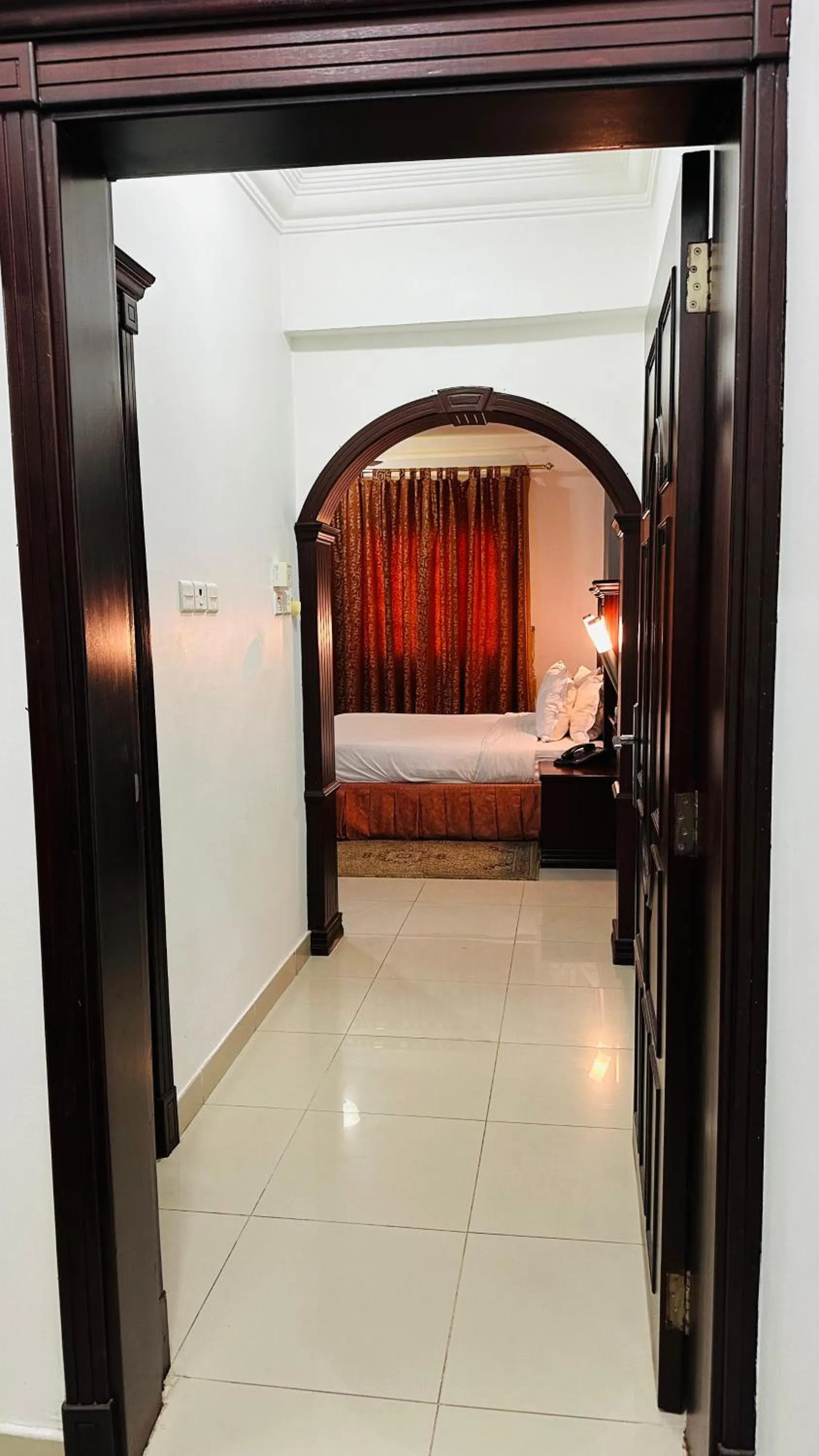 Bed in Dahlia Sohar Hotel Apartments