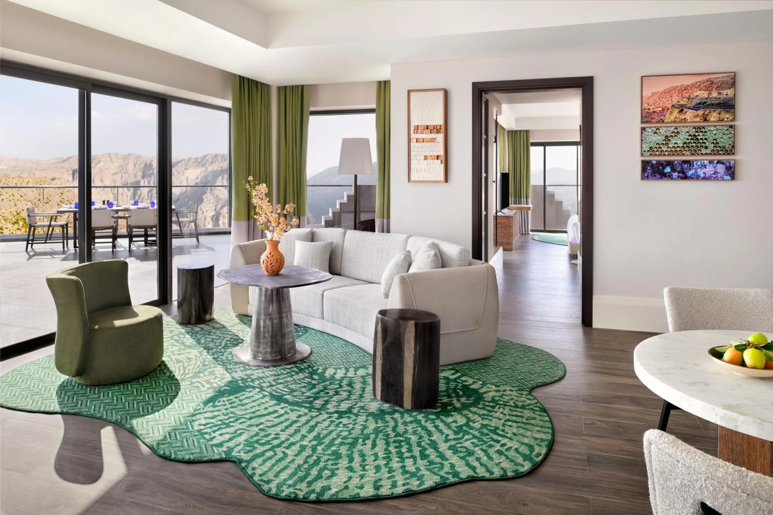 Living room in Hotel Indigo Jabal Akhdar Resort & Spa by IHG