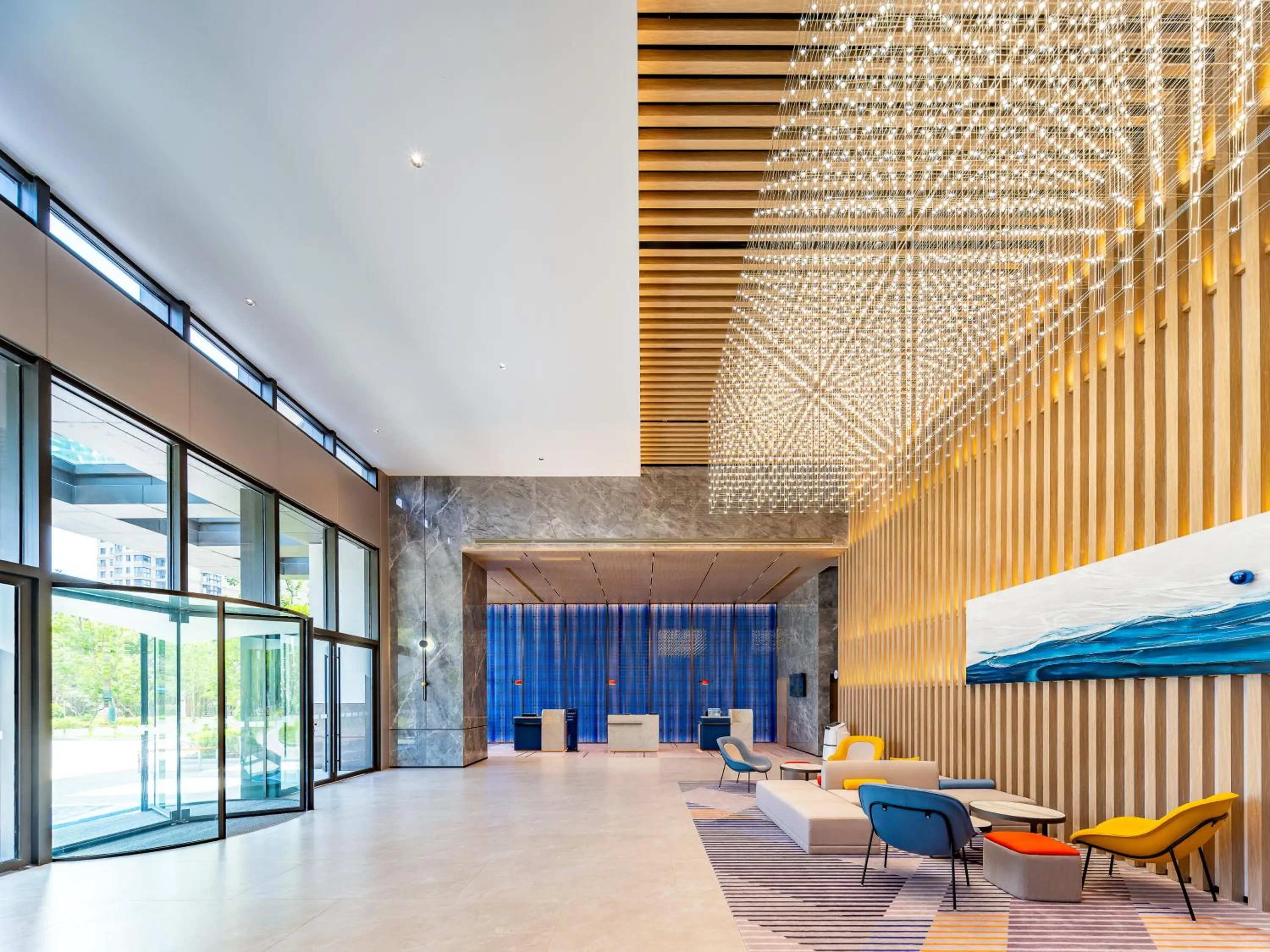 Lobby or reception in Holiday Inn Express Haimen City Center by IHG