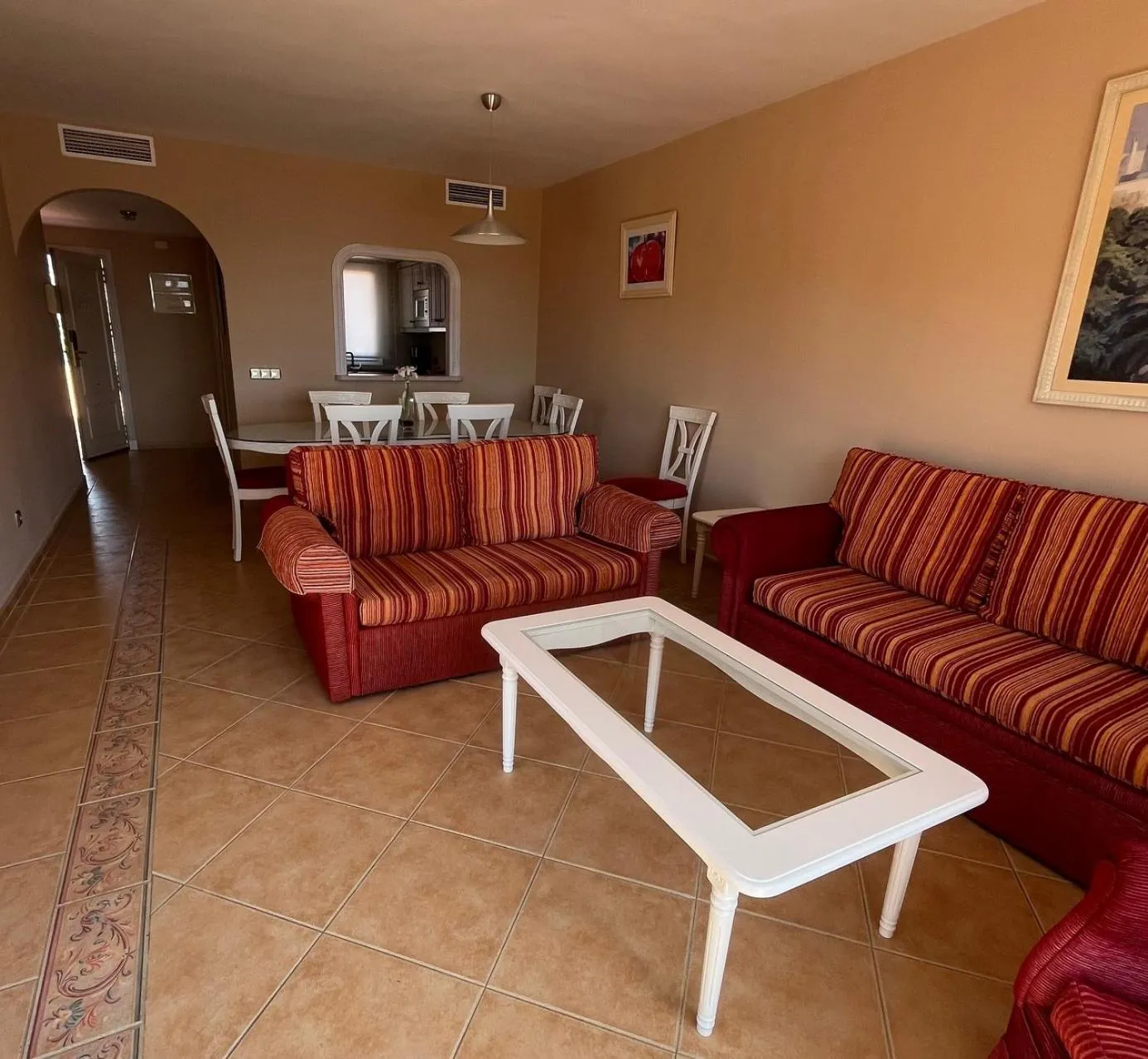 Seating area in Marbella Beach Resort at Club Playa Real