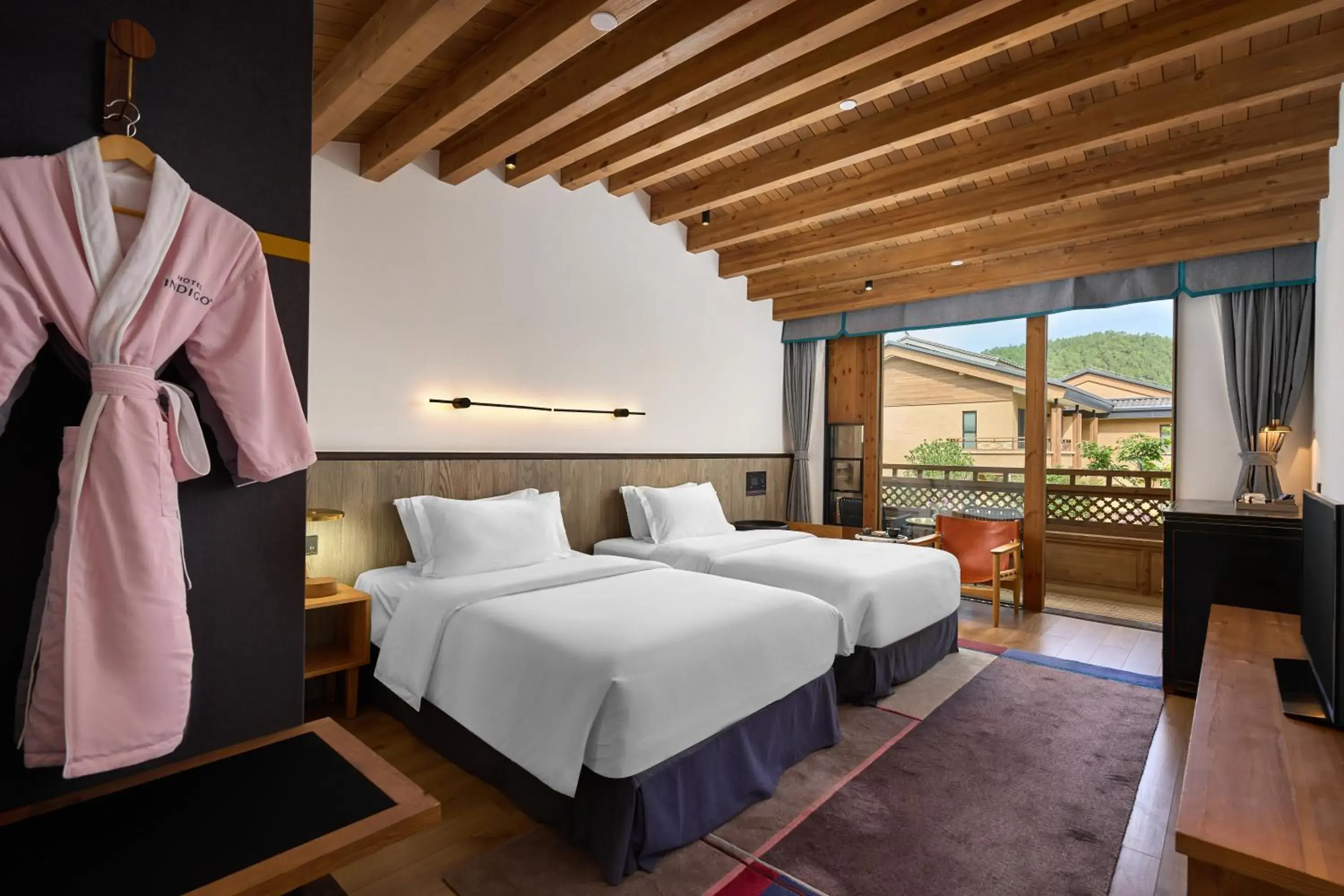 Standard Double Room with Two Double Beds in Hotel Indigo Lugu Lake by IHG Standard Double Room with Two Double Beds in Hotel Indigo Lugu Lake by IHG