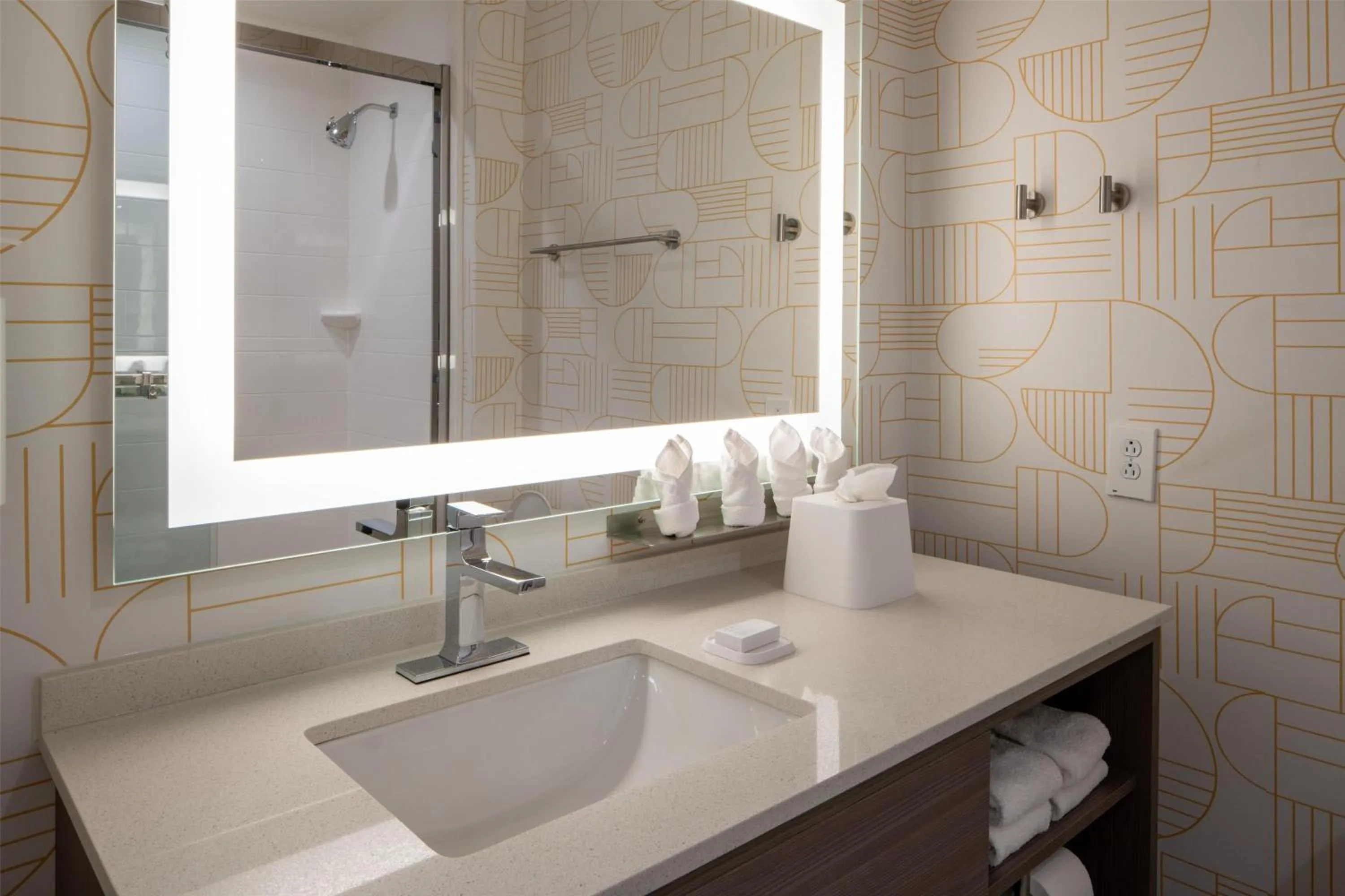 Bathroom in Home2 Suites By Hilton West Lafayette