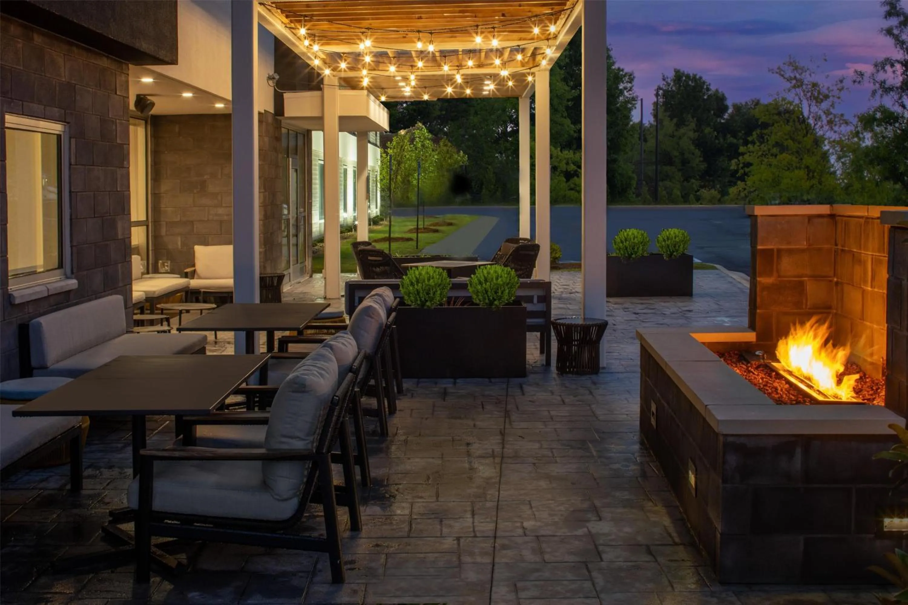 Patio in Home2 Suites By Hilton West Lafayette