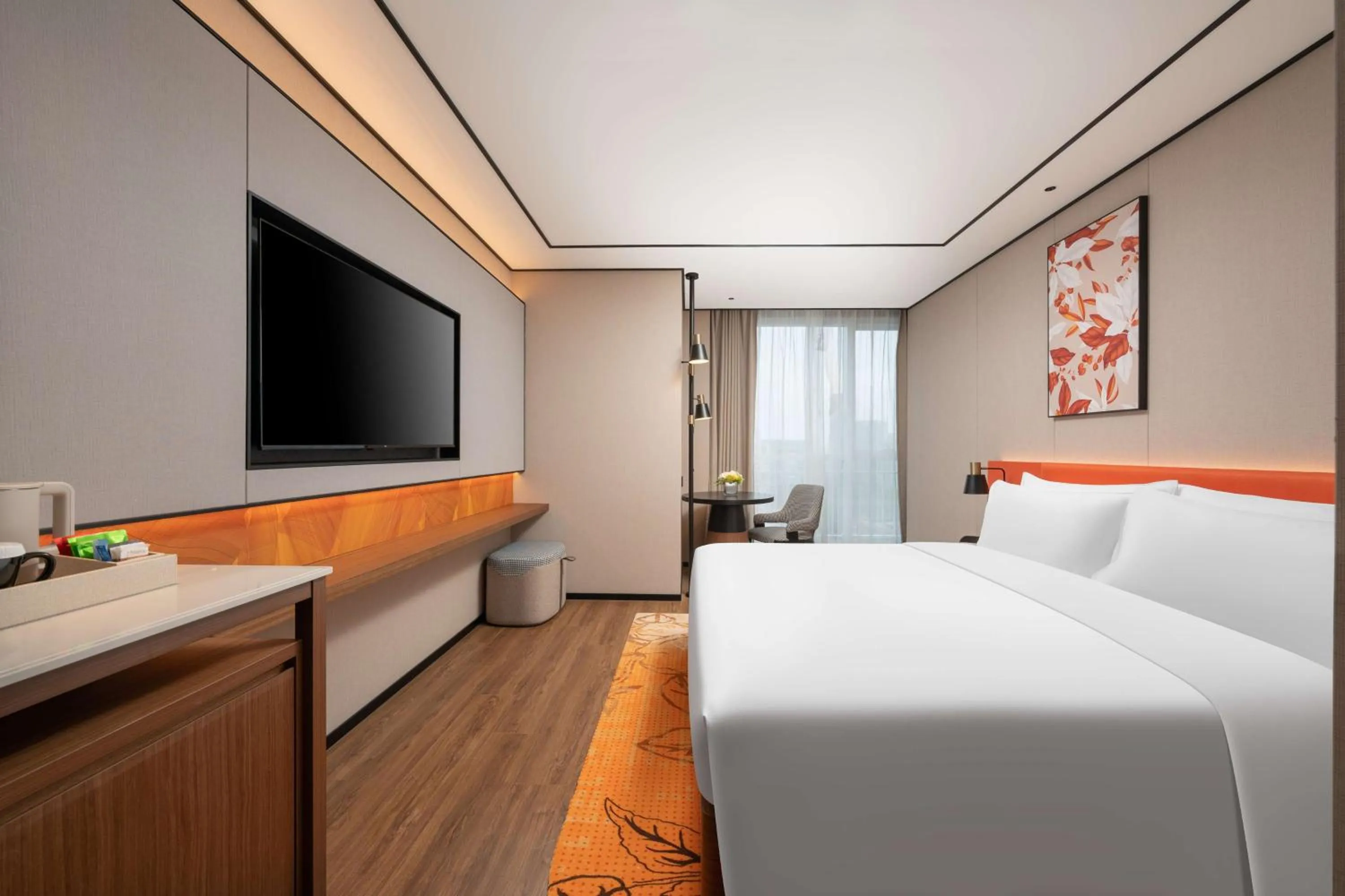 Bed in Hilton Garden Inn Tianjin Railway Station