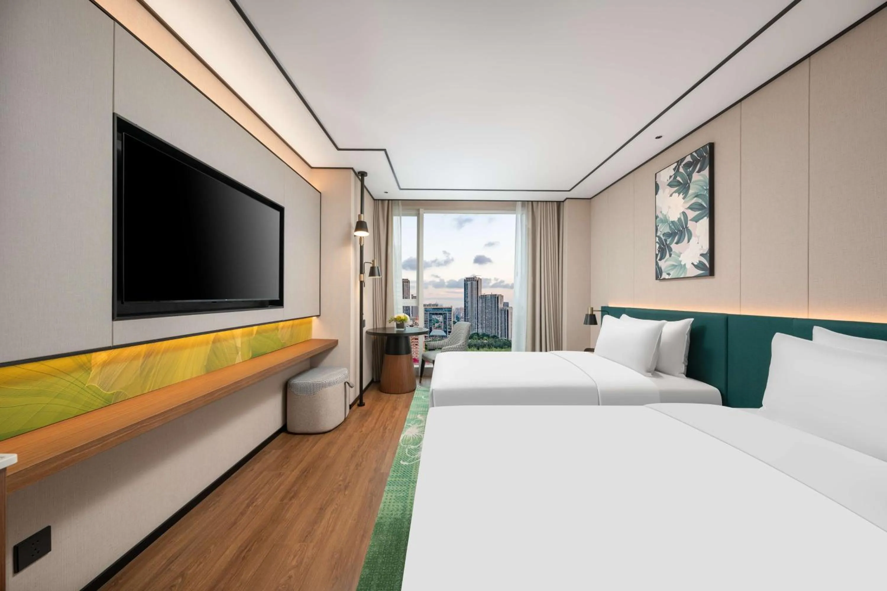 Bed in Hilton Garden Inn Tianjin Railway Station