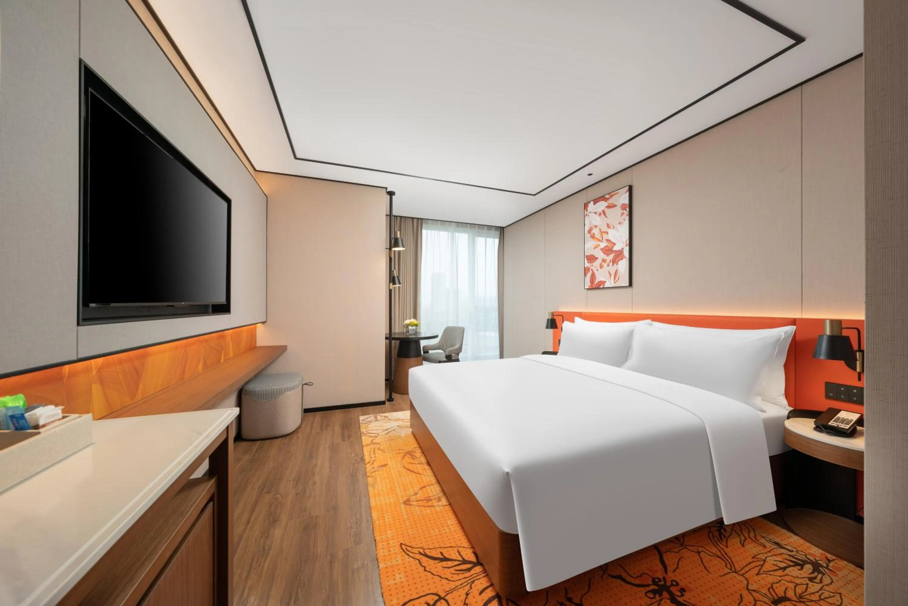 Bed in Hilton Garden Inn Tianjin Railway Station