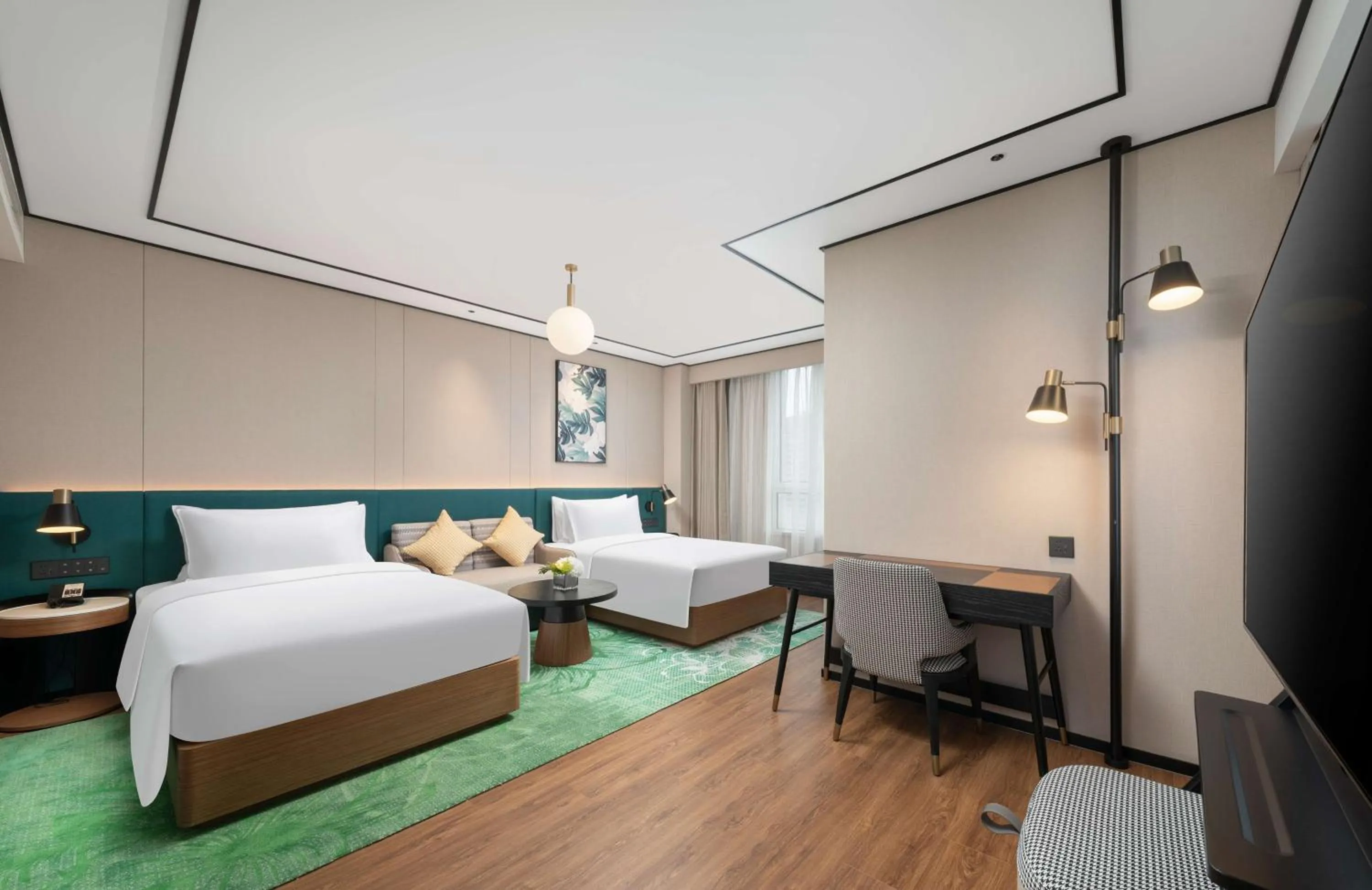 Bedroom, Bed in Hilton Garden Inn Tianjin Railway Station