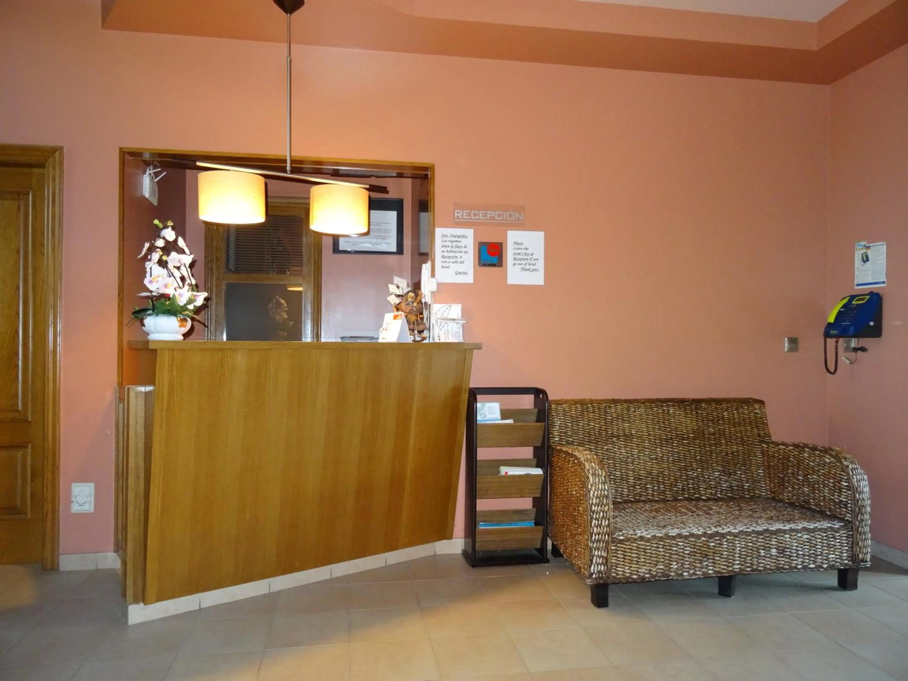 Lobby or reception in Hotel Akelarre