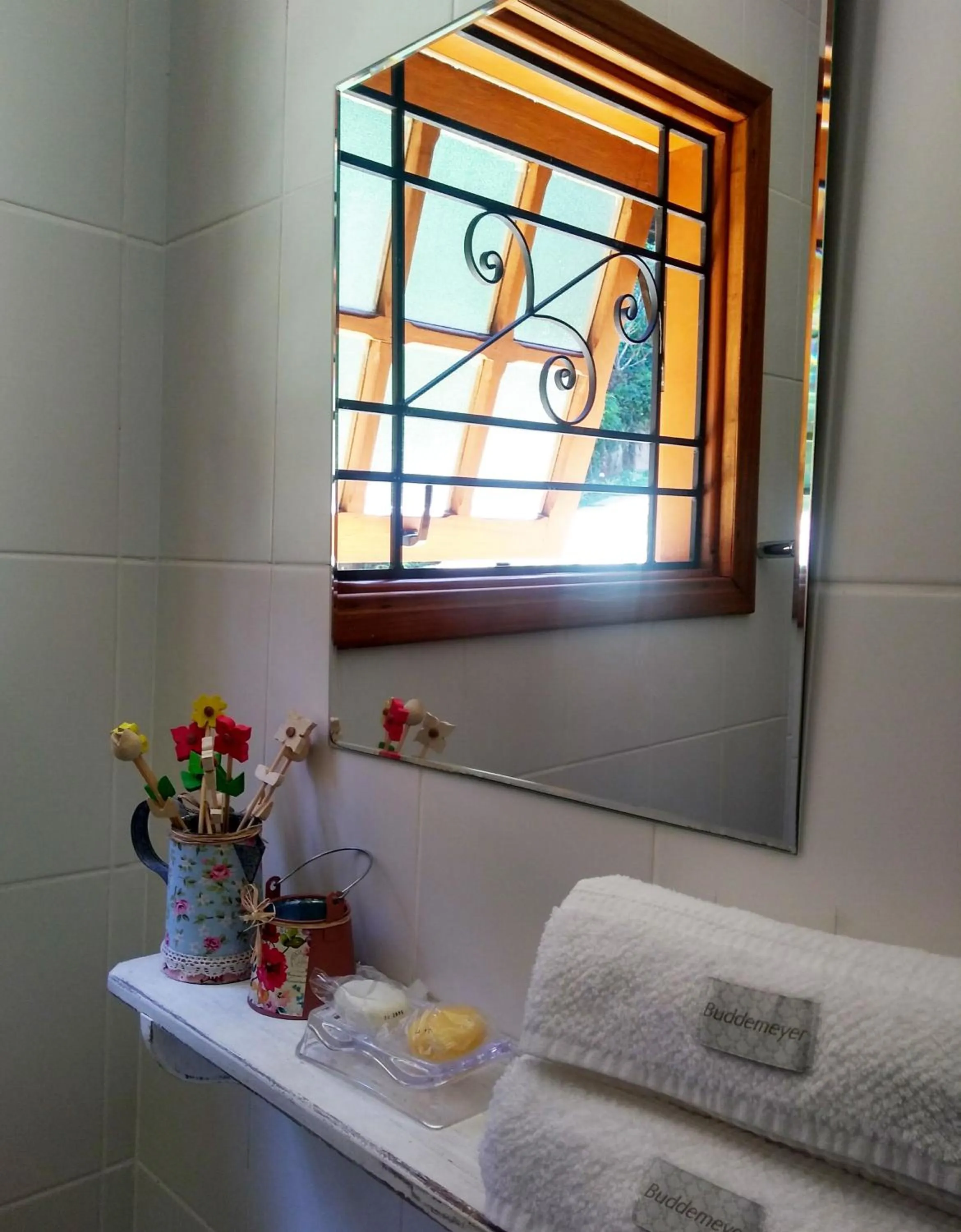 Bathroom, Bed in Nas Nuvens Hospedaria