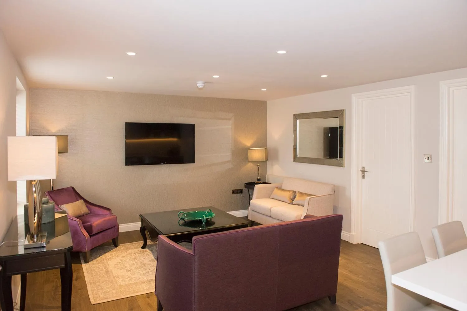 Living room in Roundthorn Country House & Luxury Apartments