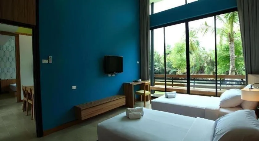 Bed in Lumphawa Amphawa Resort