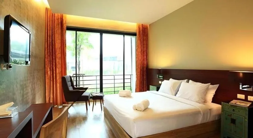 Bed in Lumphawa Amphawa Resort