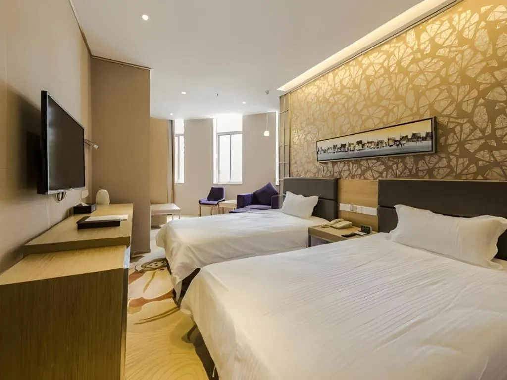 Bed in GreenTree Alliance Shenzhen Shekou Sea World Taizi Road Hotel