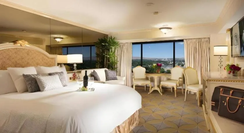 Bed in Peppermill Resort Spa Casino