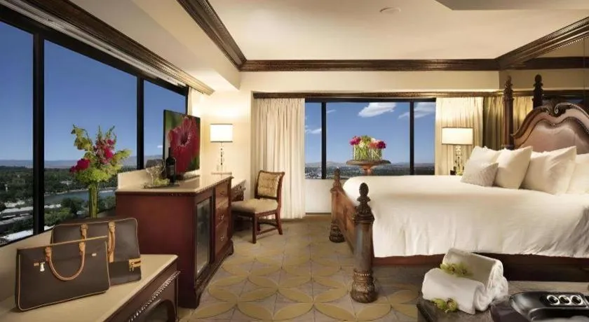 Bed in Peppermill Resort Spa Casino