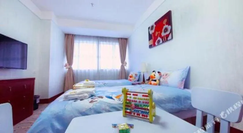 Bed in Xiamen Jingmin Central Hotel