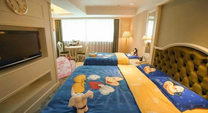 Bed in Xiamen Jingmin Central Hotel