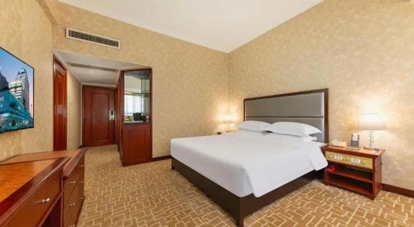 Bed in Century Plaza Hotel