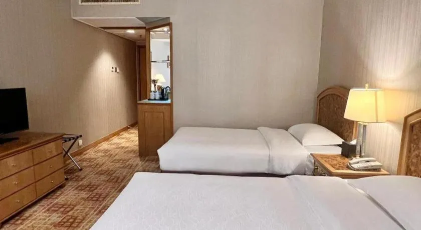 Bed in Century Plaza Hotel