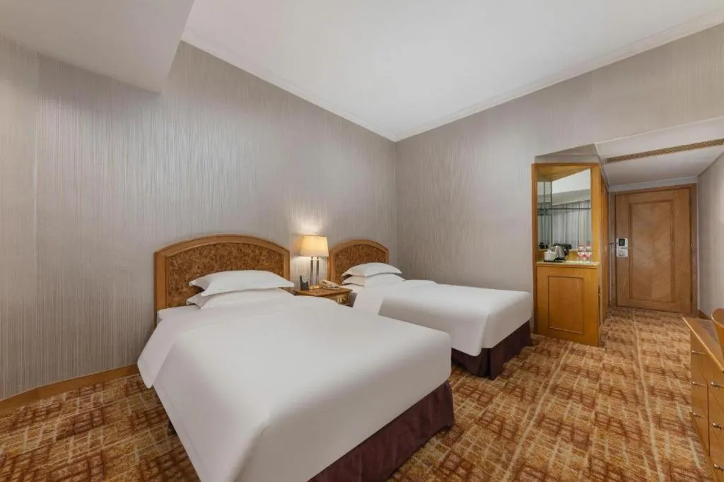 Bed in Century Plaza Hotel