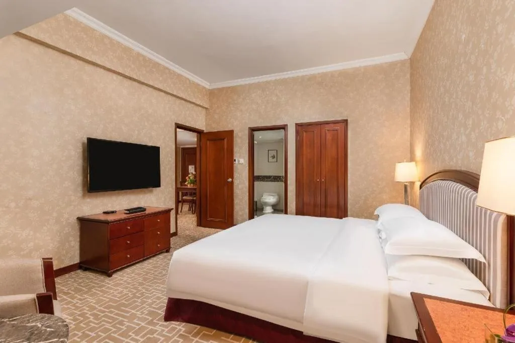 Bed in Century Plaza Hotel