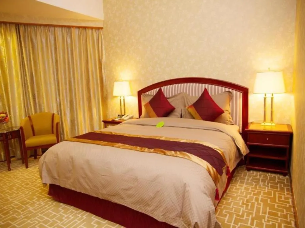 Bed in Century Plaza Hotel