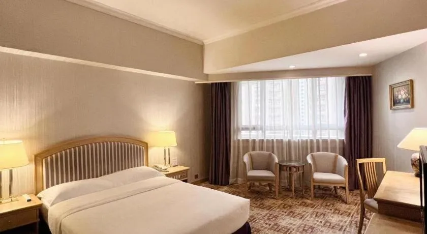 Bed in Century Plaza Hotel