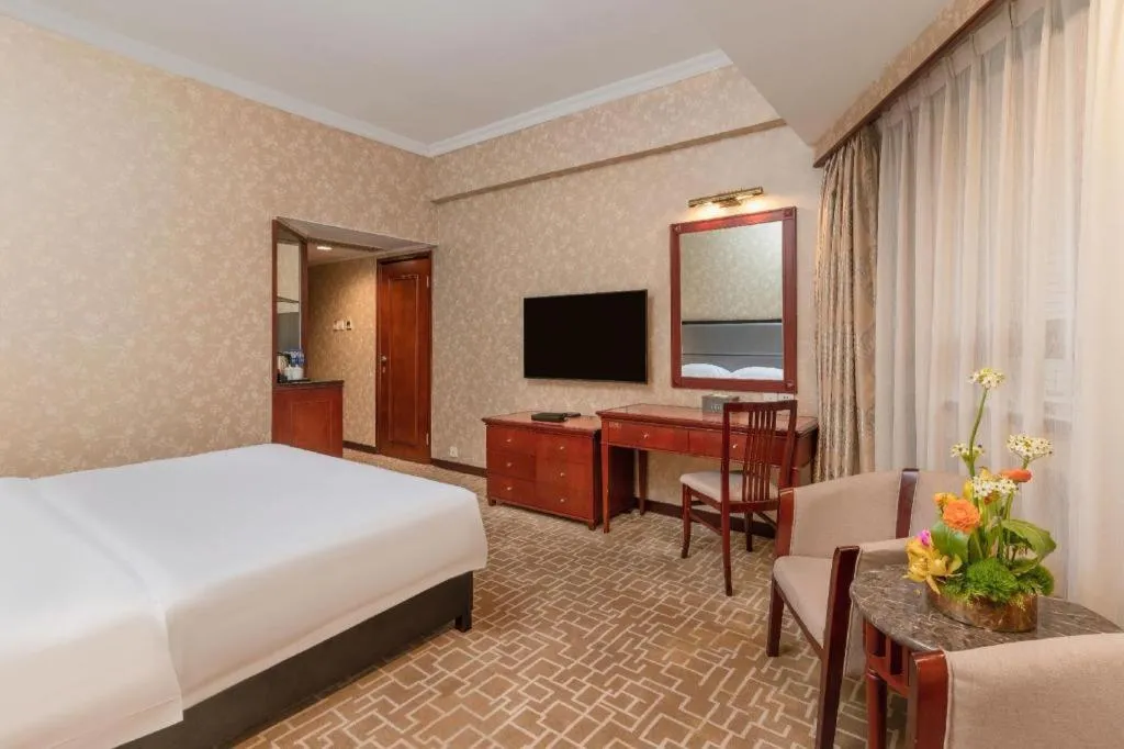 Bed in Century Plaza Hotel