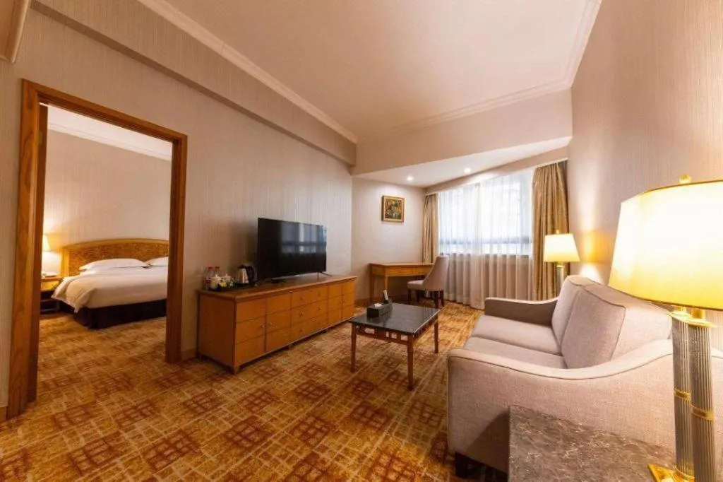 Bed in Century Plaza Hotel