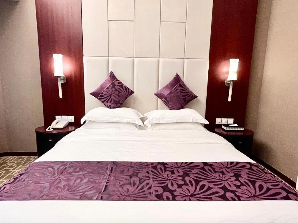 Bed in Century Plaza Hotel