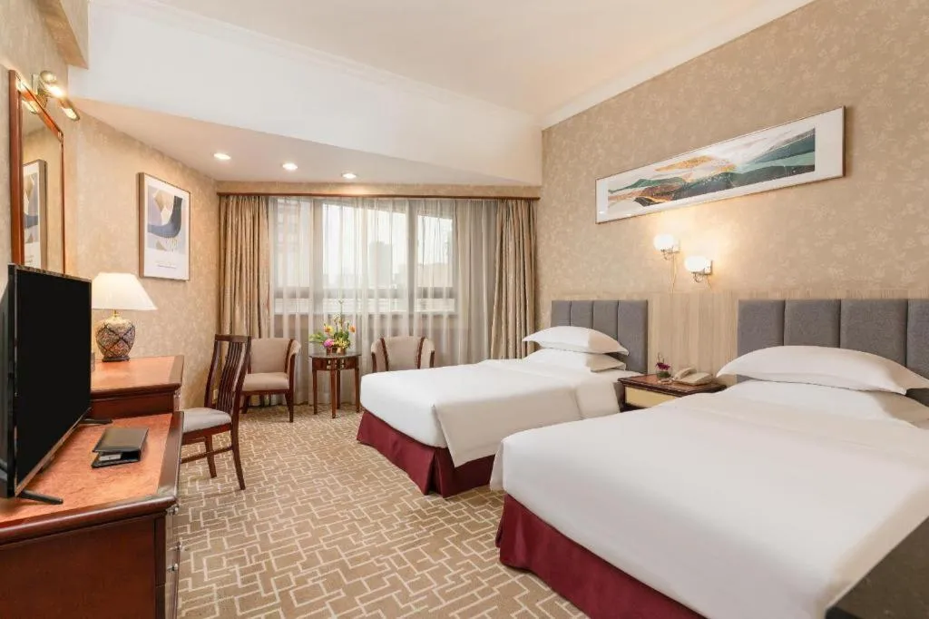 Bed in Century Plaza Hotel