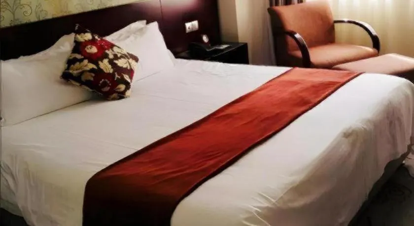 Bed in NanYing Hotel Shanghai