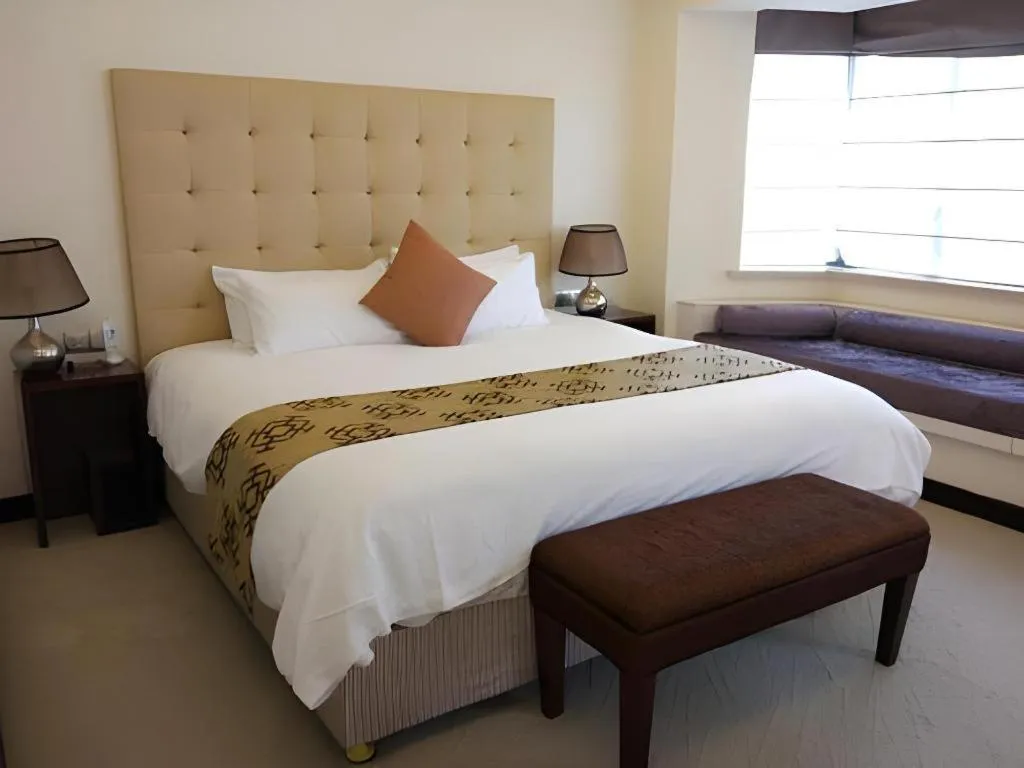 Bed in NanYing Hotel Shanghai