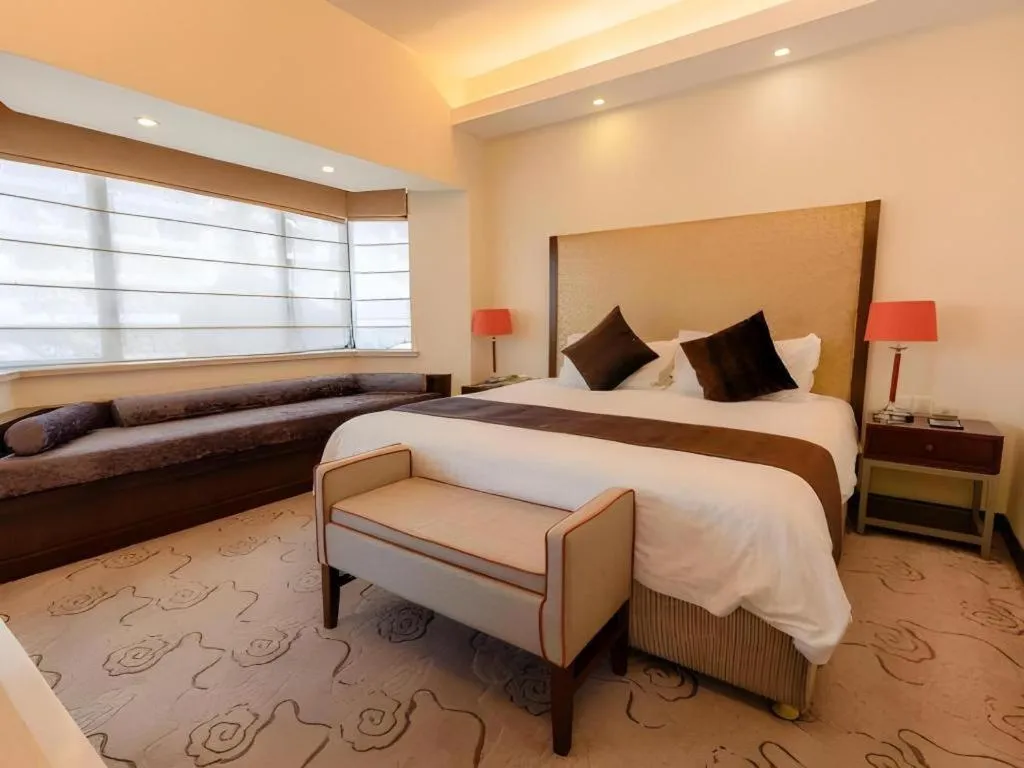 Bed in NanYing Hotel Shanghai