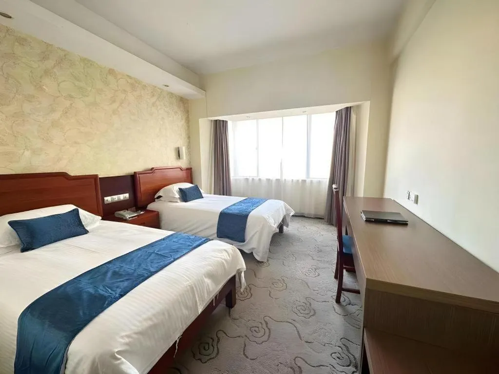 Bed in NanYing Hotel Shanghai