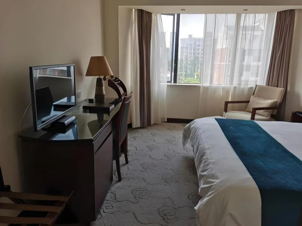 Bed in NanYing Hotel Shanghai